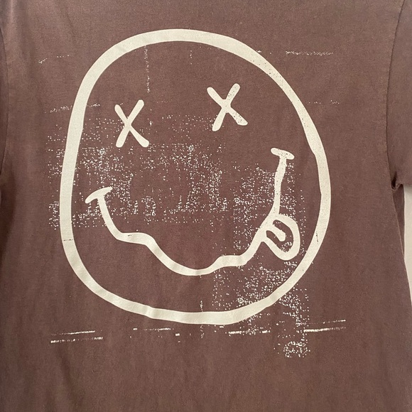 Nirvana Moss Brown Graphic T Shirt 100% Cotton Unisex Short Sleeves Size Small - Picture 3 of 7